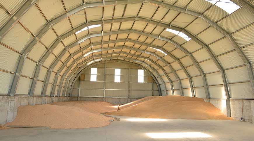 storage building grain warehouse metal steel